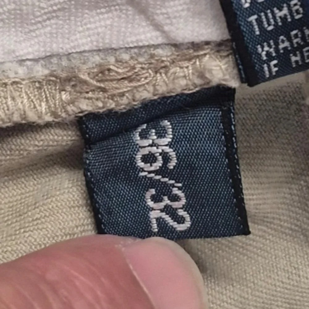 Polo Ralph‎ Lauren men's khaki Preston pants 36x32 flat front 100% Cotton preppy